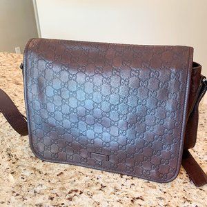 Gucci Guccissima leather messenger bag